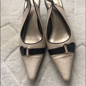 LifeStride Heels size 8 tan and brown